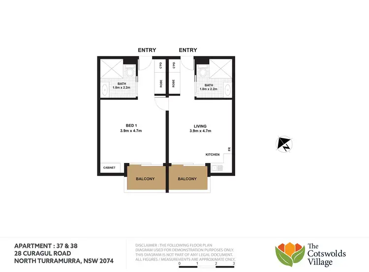 Floorplan of Homely retirement listing, A37 & A38/28 Curagal Road, North Turramurra NSW 2074