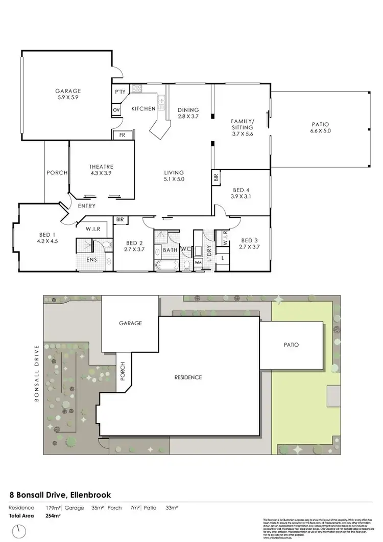 Floorplan of Homely house listing, 8 Bonsall Drive, Ellenbrook WA 6069