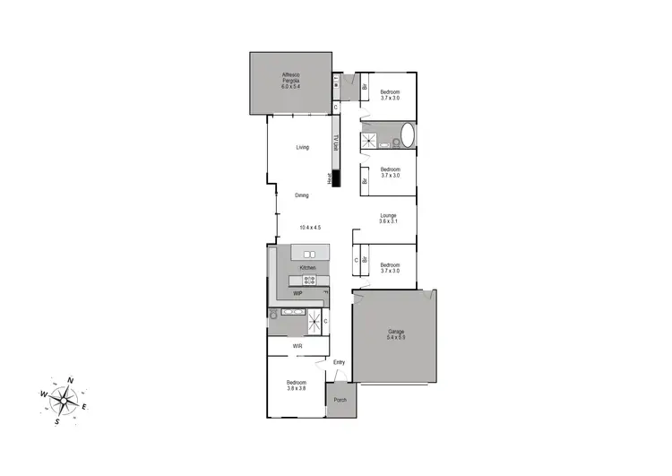 Floorplan of Homely house listing, 62 Mattina Circuit, Greenvale VIC 3059