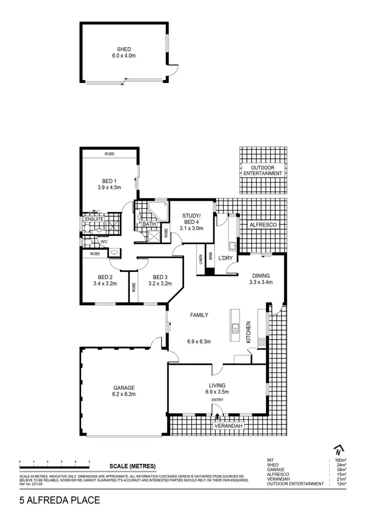 Floorplan of Homely house listing, 5 Alfreda Place, Golden Square VIC 3555