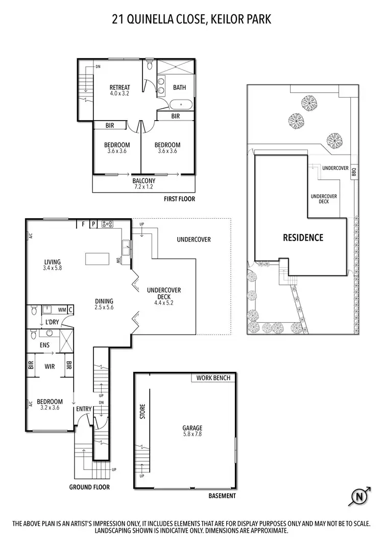 Floorplan of Homely house listing, 21 Quinella Close, Keilor Park VIC 3042