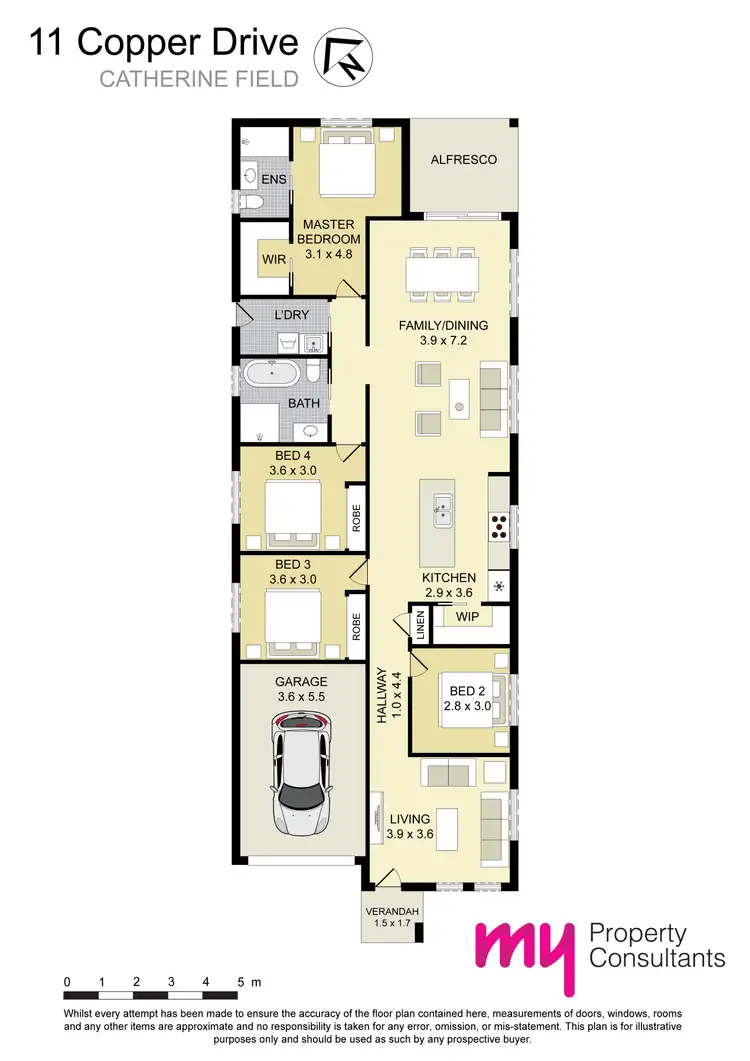 Floorplan of Homely house listing, 11 Copper Drive, Catherine Field NSW 2557