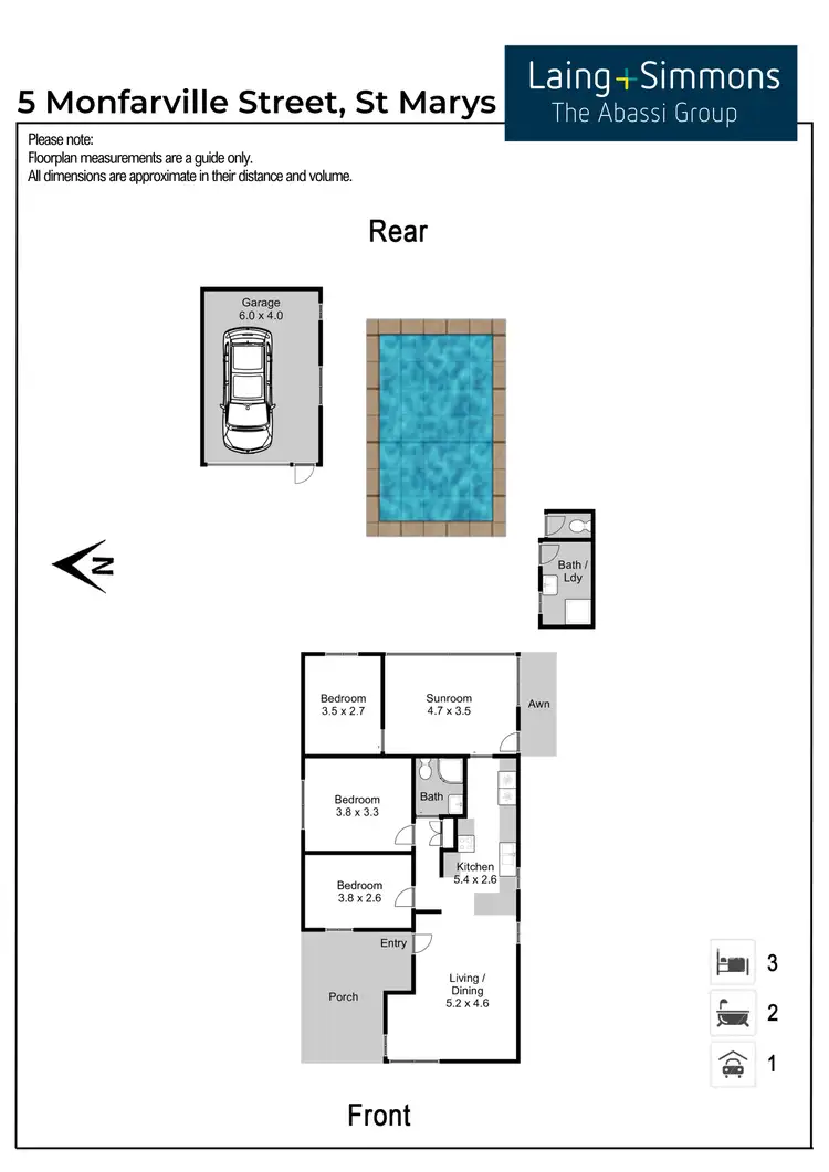 Floorplan of Homely house listing, 5 Monfarville Street, St Marys NSW 2760