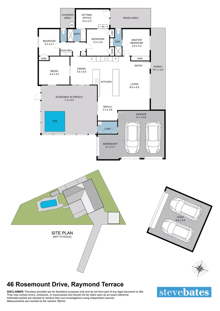 Floorplan of Homely house listing, 46 Rosemount Drive, Raymond Terrace NSW 2324