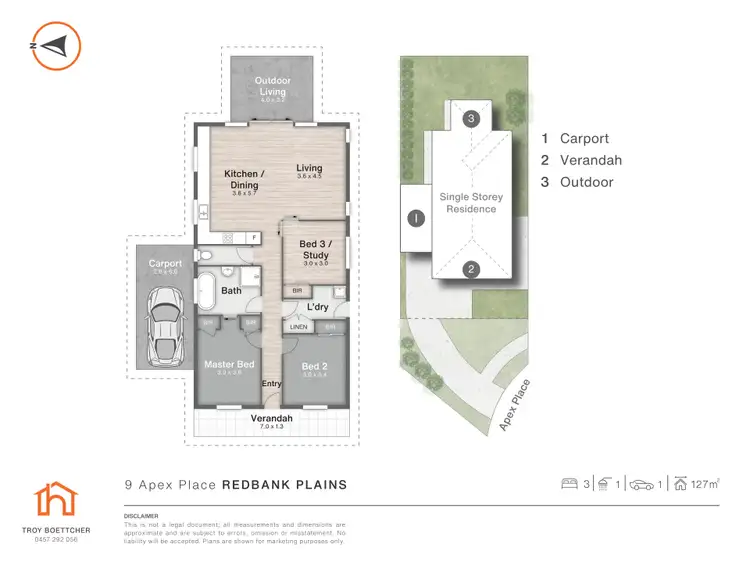 Floorplan of Homely house listing, 9 Apex Place, Redbank Plains QLD 4301