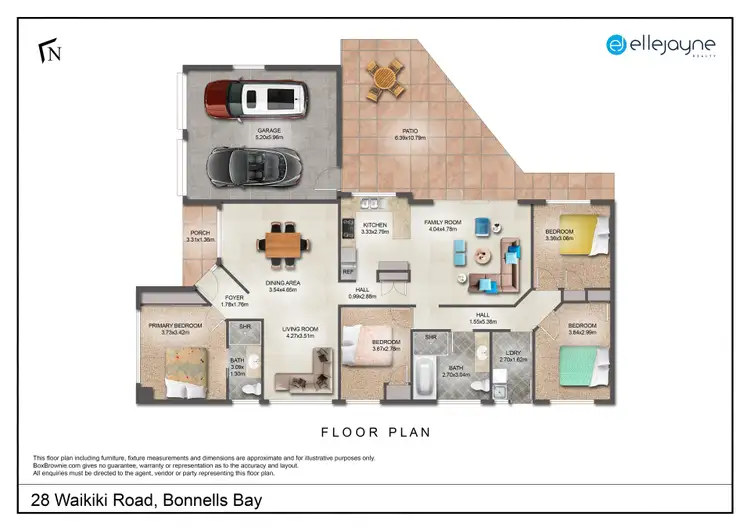 Floorplan of Homely house listing, 28 Waikiki Road, Bonnells Bay NSW 2264