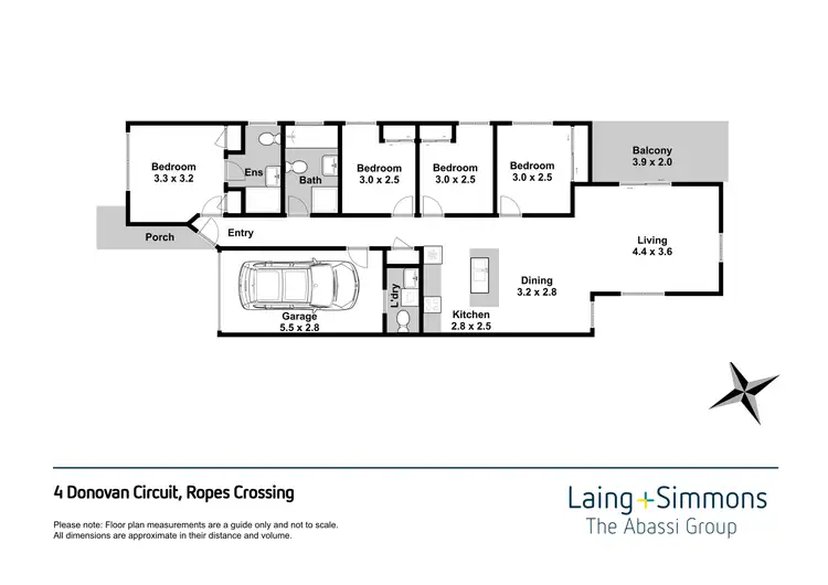 Floorplan of Homely house listing, 4 Donovan Circuit, Ropes Crossing NSW 2760