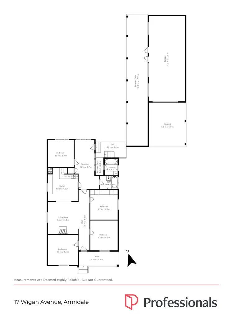 Floorplan of Homely house listing, 17 Wigan Avenue, Armidale NSW 2350