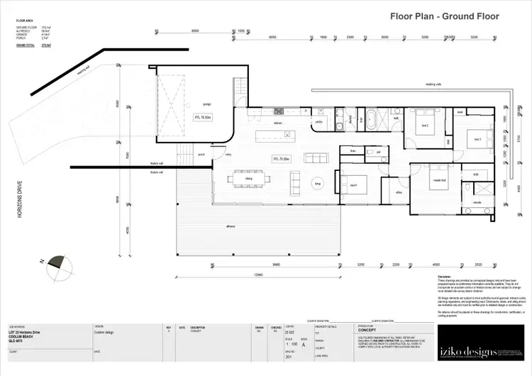 Floorplan of Homely house listing, 34 Horizons Drive, Coolum Beach QLD 4573