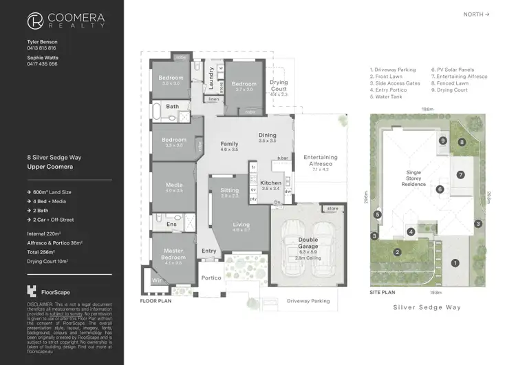 Floorplan of Homely house listing, 8 Silver Sedge Way, Upper Coomera QLD 4209