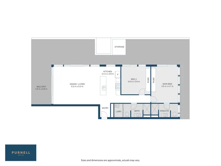 Floorplan of Homely apartment listing, 18/25 Eastlake Parade, Kingston ACT 2604