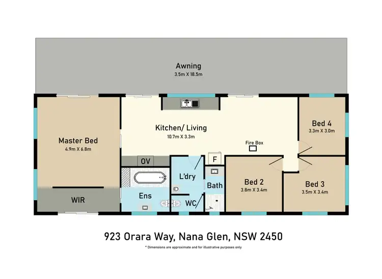 Floorplan of Homely rural property listing, 923 Orara Way, Nana Glen NSW 2450