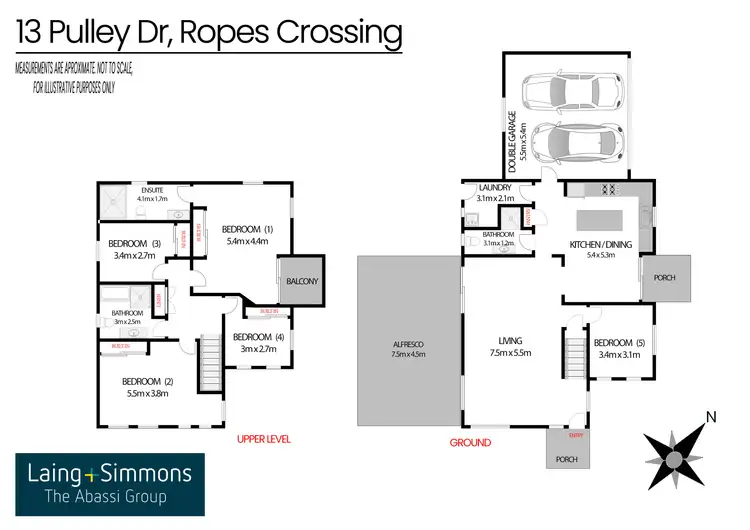 Floorplan of Homely house listing, 13 Pulley Drive, Ropes Crossing NSW 2760