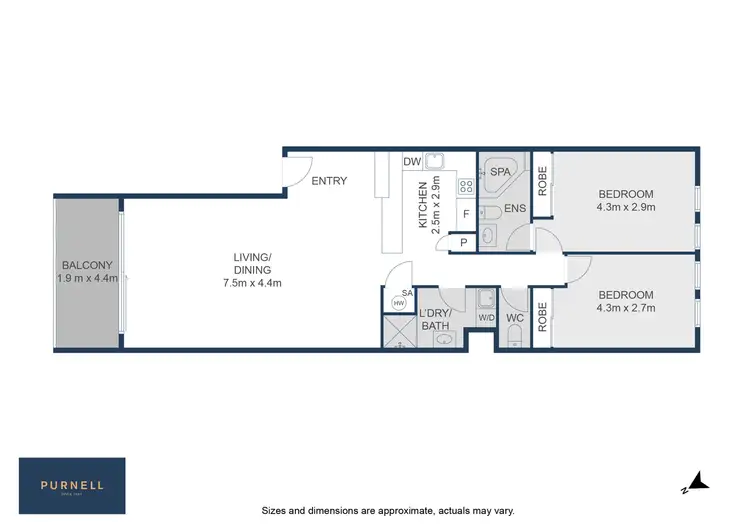 Floorplan of Homely apartment listing, 155/81 Kennedy Street, Kingston ACT 2604