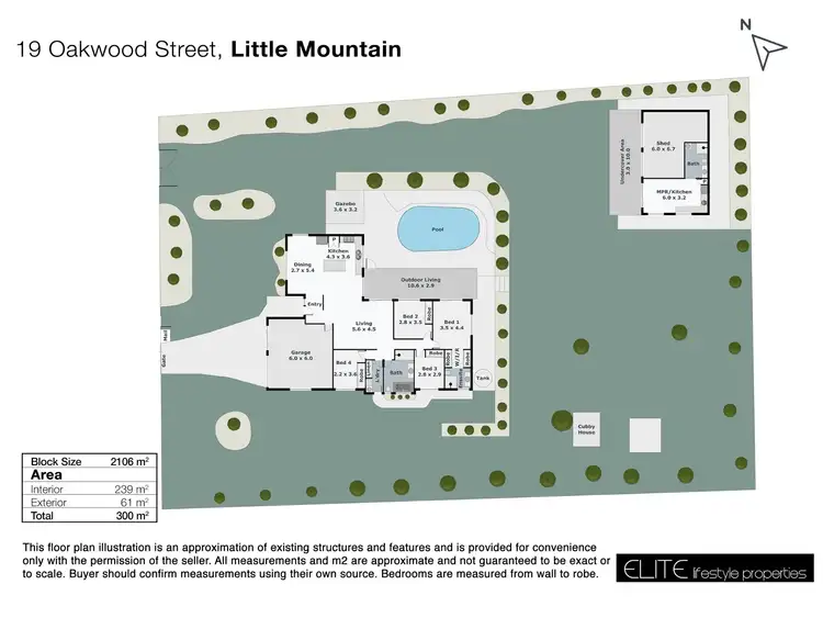Floorplan of Homely house listing, 19 Oakwood Street, Little Mountain QLD 4551