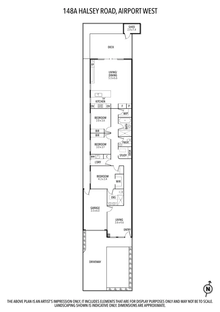 Floorplan of Homely house listing, 148a Halsey Road, Airport West VIC 3042