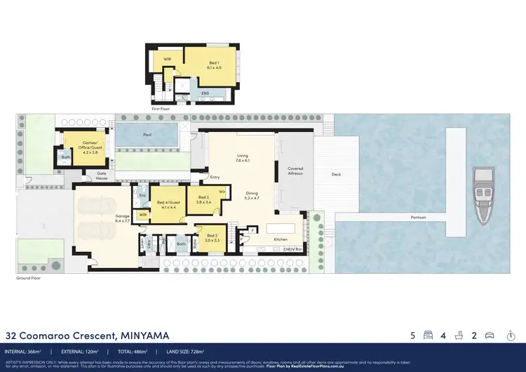 Floorplan of Homely house listing, 32 Coomaroo Crescent, Minyama QLD 4575