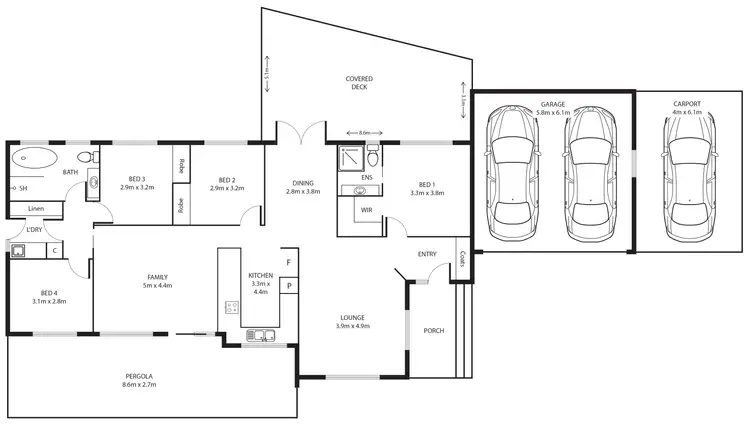 Floorplan of Homely house listing, 40 Aronson Crescent, Gilmore ACT 2905