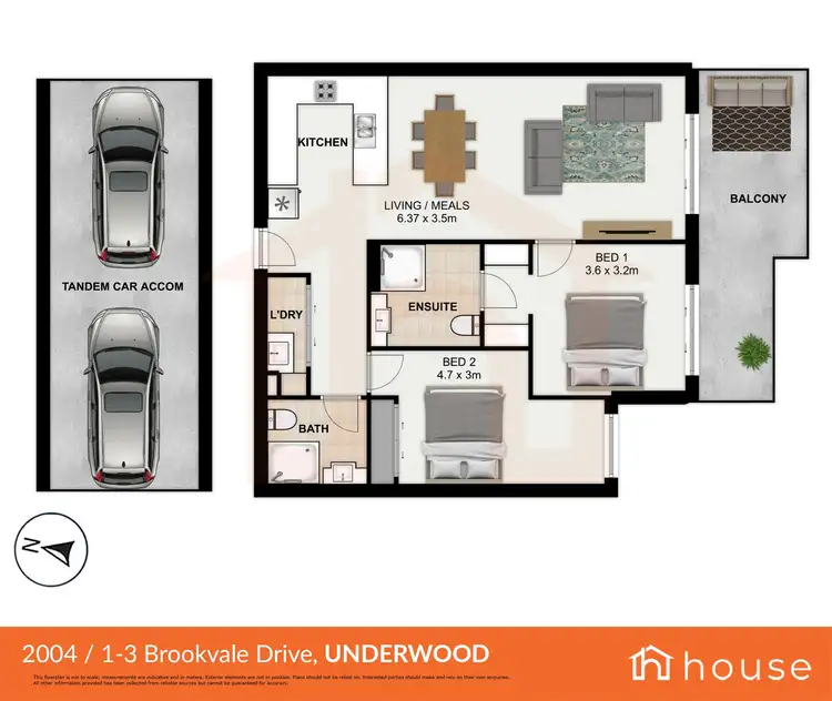 Floorplan of Homely unit listing, 2004/1 Brookvale Drive, Underwood QLD 4119