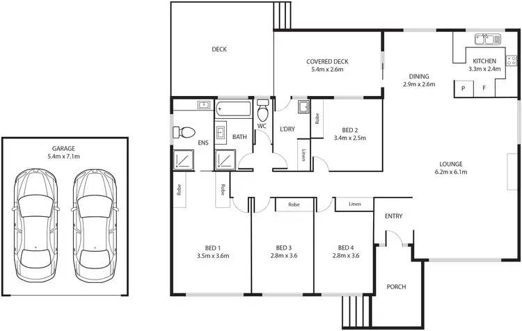 Floorplan of Homely house listing, 14 Sargeant Place, Wanniassa ACT 2903