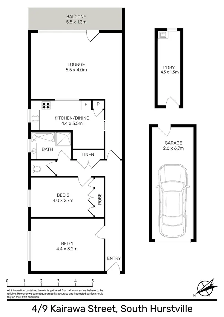 Floorplan of Homely apartment listing, 4/9 Kairawa Street, South Hurstville NSW 2221