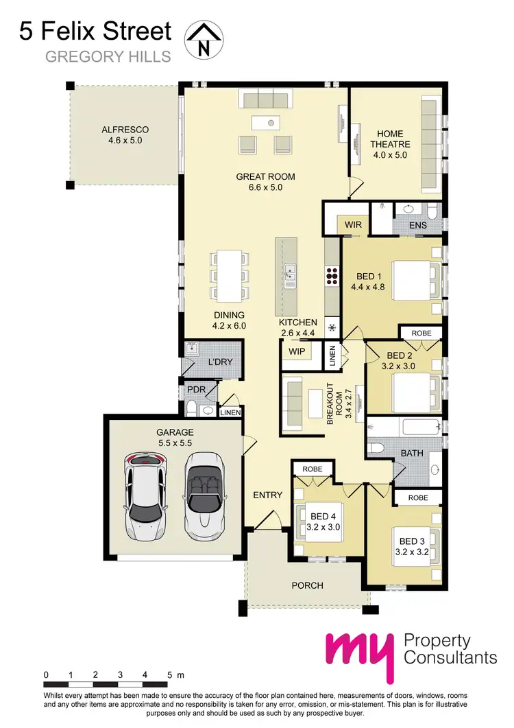 Floorplan of Homely house listing, 5 Felix Street, Gregory Hills NSW 2557