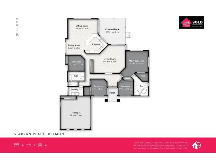 Floorplan of Homely house listing, 9 Arran Place, Belmont QLD 4153