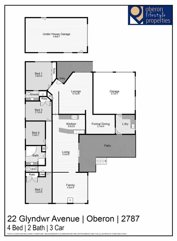 Floorplan of Homely house listing, 22 Glyndwr Avenue, Oberon NSW 2787