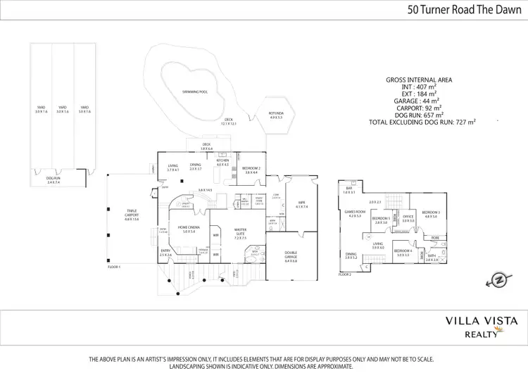 Floorplan of Homely rural property listing, 50 Turner Road, The Dawn QLD 4570