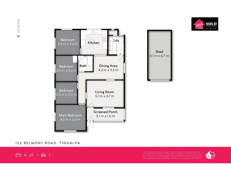 Floorplan of Homely house listing, 125 Belmont Road, Tingalpa QLD 4173
