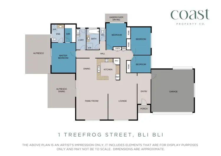 Floorplan of Homely house listing, 1 Treefrog Street, Bli Bli QLD 4560