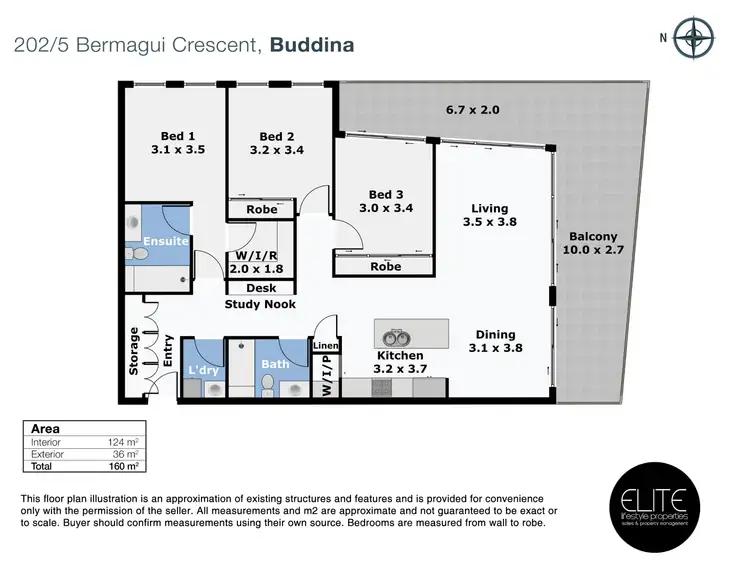 Floorplan of Homely unit listing, 202/5 Bermagui Crescent, Buddina QLD 4575