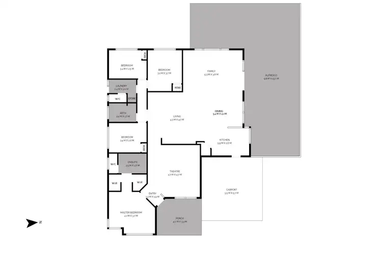 Floorplan of Homely house listing, 61 Forty Road, Secret Harbour WA 6173