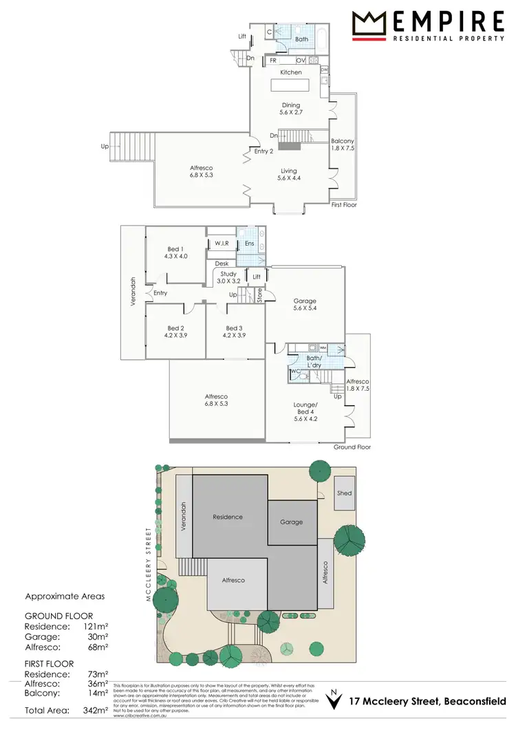 Floorplan of Homely house listing, 17 McCleery Street, Beaconsfield WA 6162