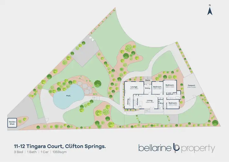 Floorplan of Homely house listing, 11-12 Tingara Court, Clifton Springs VIC 3222