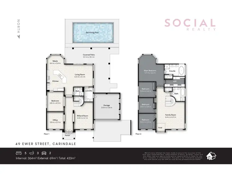 Floorplan of Homely house listing, 49 Ewer Street, Carindale QLD 4152