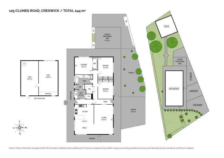 Floorplan of Homely house listing, 125 Clunes Road, Creswick VIC 3363