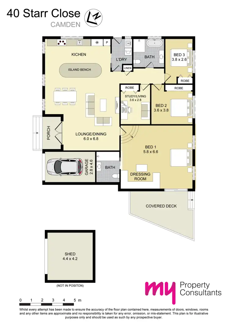Floorplan of Homely house listing, 40 Starr Close, Camden NSW 2570