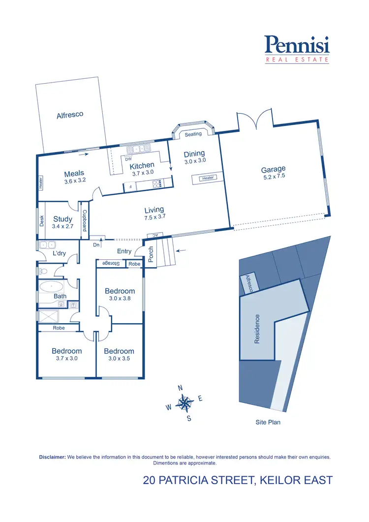 Floorplan of Homely house listing, 20 Patricia Street, Keilor East VIC 3033
