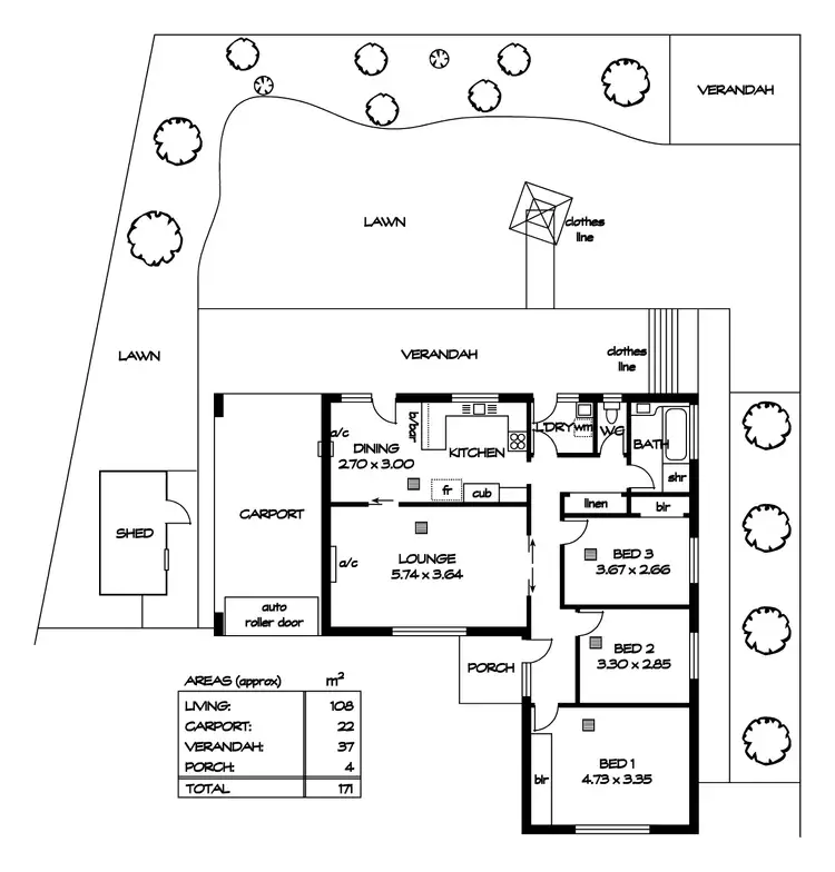 Floorplan of Homely house listing, 27 Carlingford Drive, Salisbury Park SA 5109