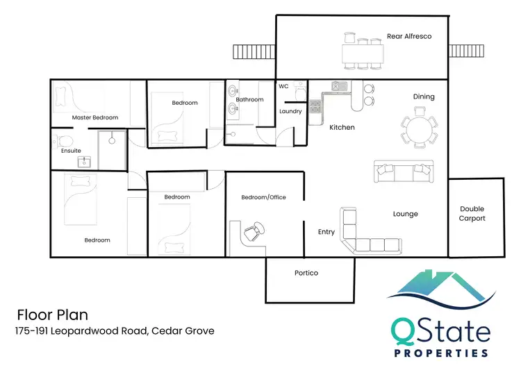 Floorplan of Homely rural property listing, 175-191 Leopardwood Road, Cedar Grove QLD 4285