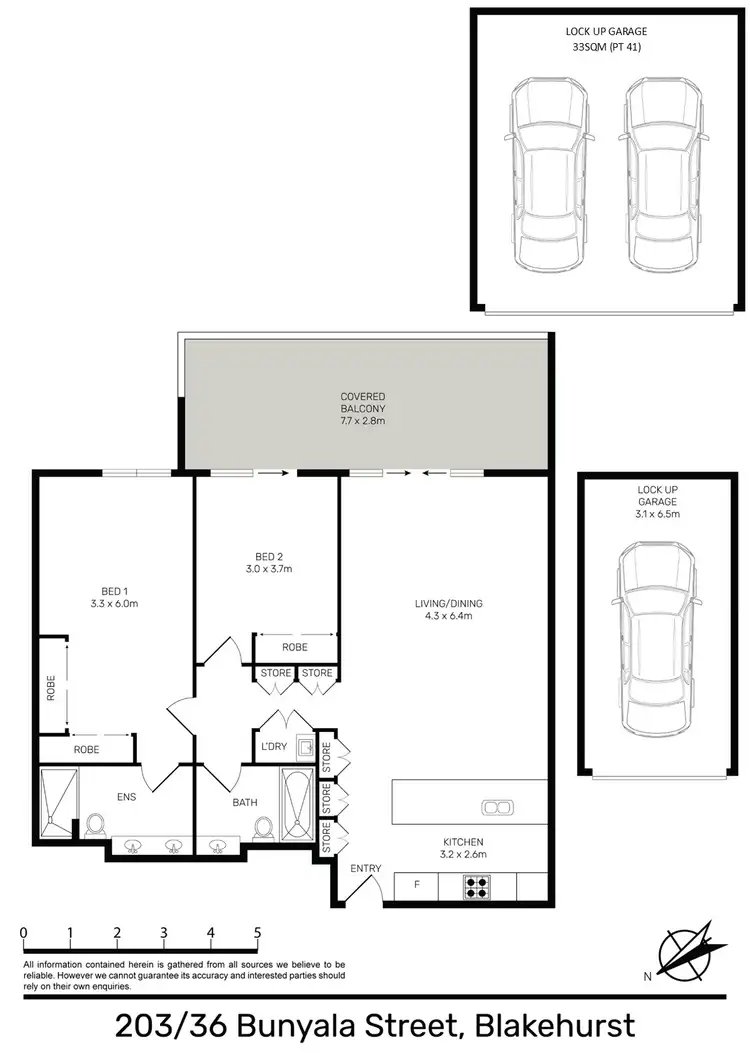 Floorplan of Homely apartment listing, 203/36 Bunyala Street, Blakehurst NSW 2221