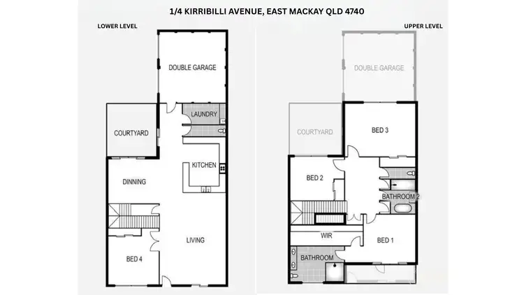 Floorplan of Homely unit listing, 1/4 Kirribilli Avenue, East Mackay QLD 4740