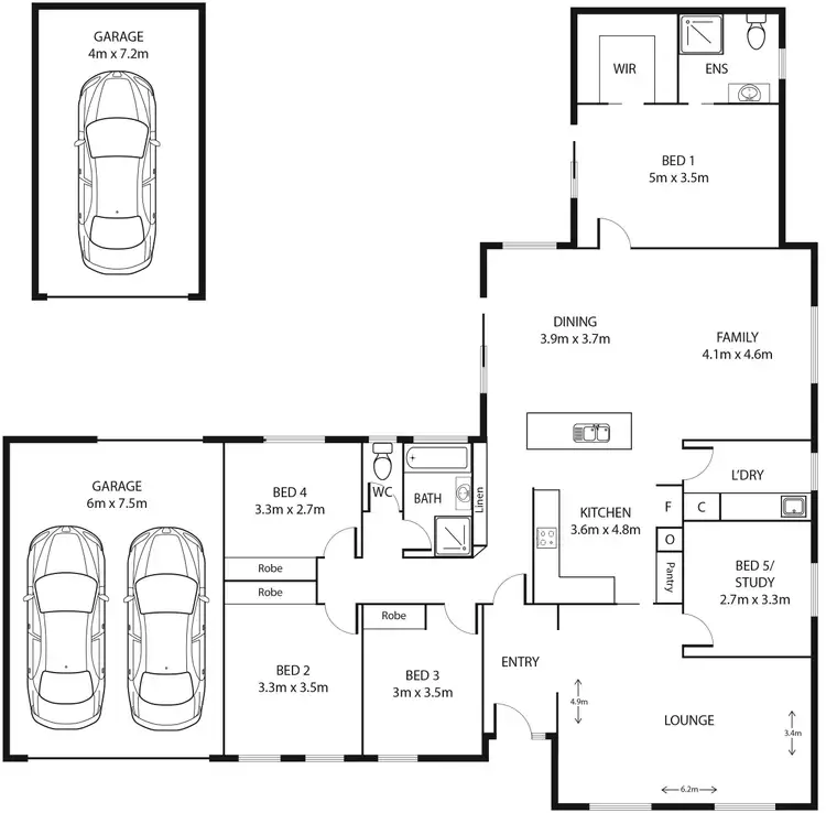 Floorplan of Homely house listing, 6 Humffray Street, Wanniassa ACT 2903