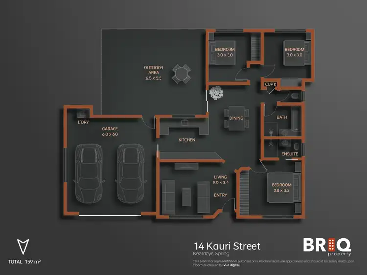 Floorplan of Homely house listing, 14 Kauri Street, Kearneys Spring QLD 4350