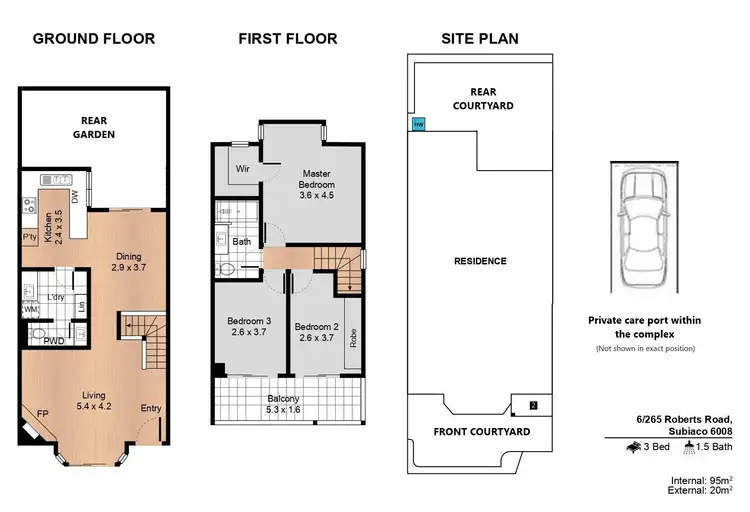 Floorplan of Homely house listing, 6/265 Roberts Road, Subiaco WA 6008
