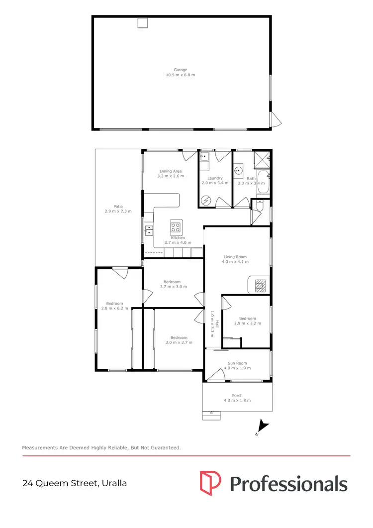 Floorplan of Homely house listing, 24 Queen Street, Uralla NSW 2358