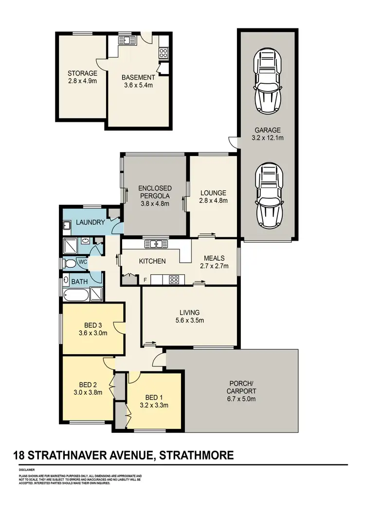 Floorplan of Homely house listing, 18 Strathnaver Avenue, Strathmore VIC 3041