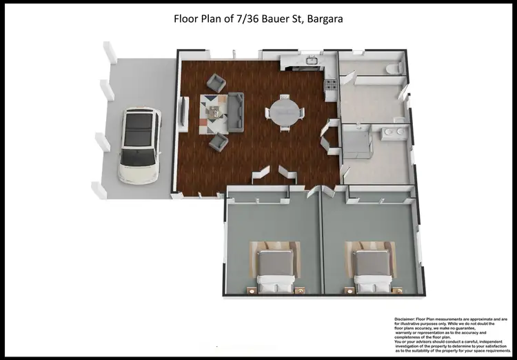 Floorplan of Homely flat listing, 7/36 Bauer Street, Bargara QLD 4670