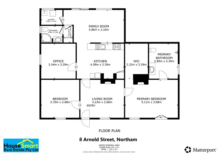 Floorplan of Homely house listing, 6 Arnold Street, Northam WA 6401